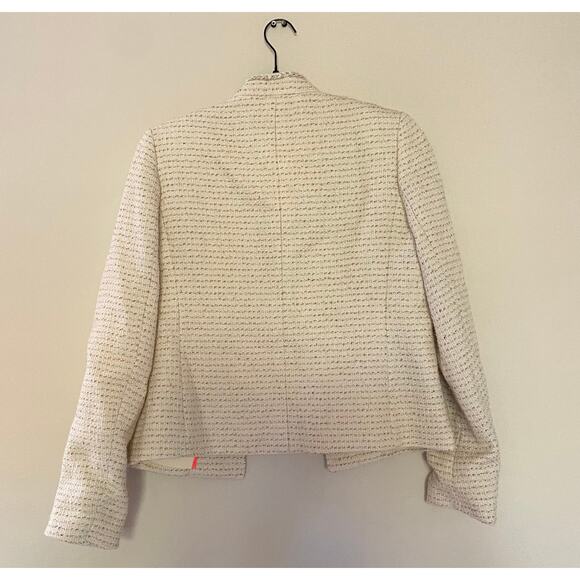 J.Crew Cream/Gold Lurex Metallic Tweed Blazer Jacket Style E5087 sz 6 - Picture 7 of 7